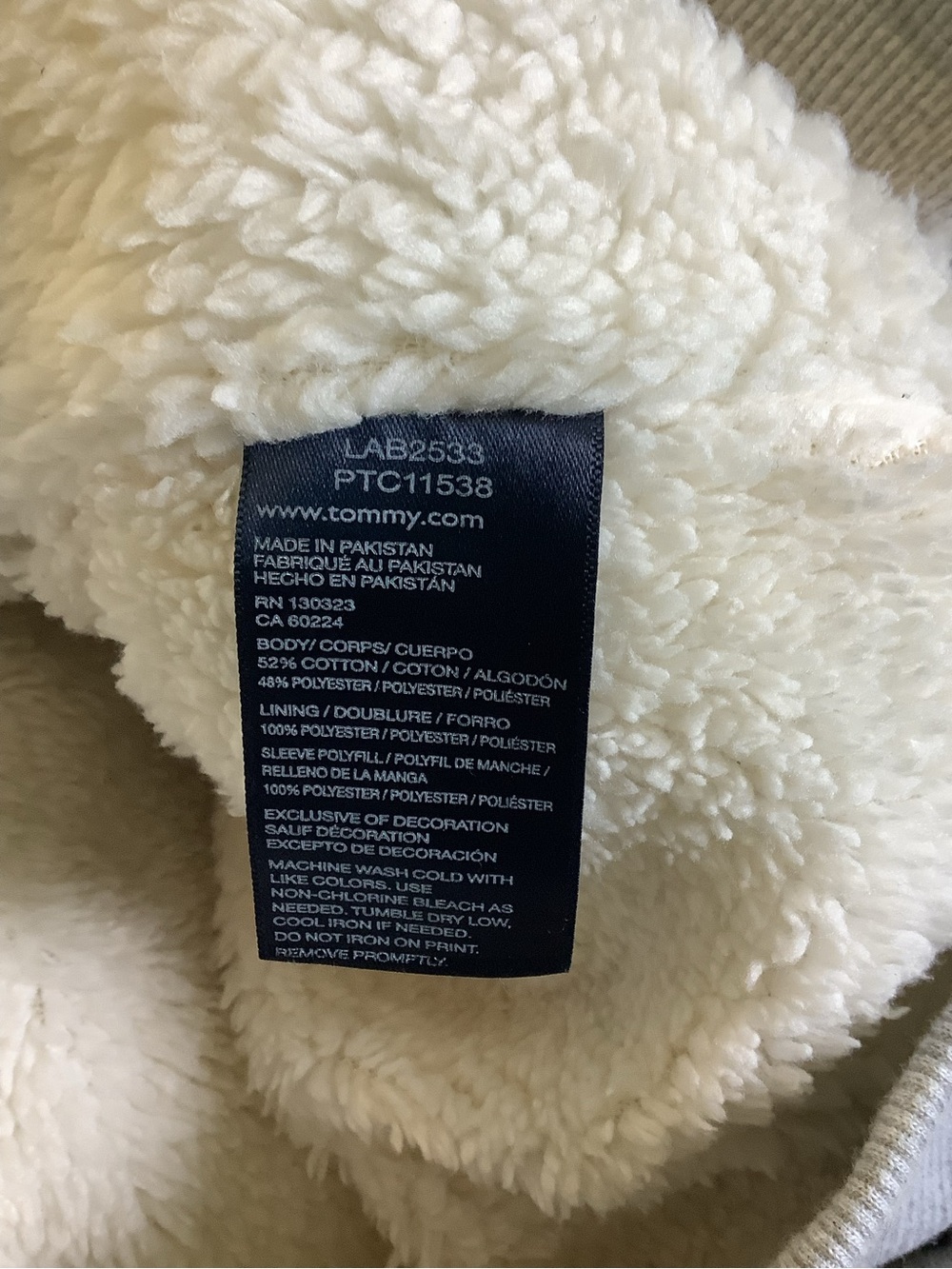 Tommy Hilfiger Sherpa Lined Hooded Jacket - 16/18 - New - Picture 8 of 8